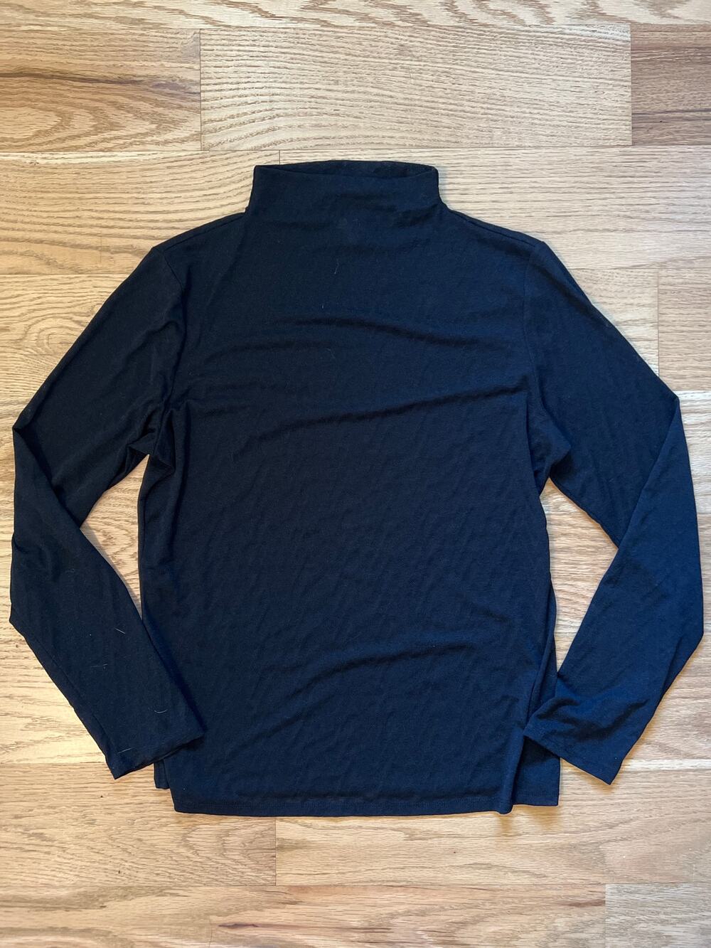 Worthington Sheer Mock Neck Long Sleeve